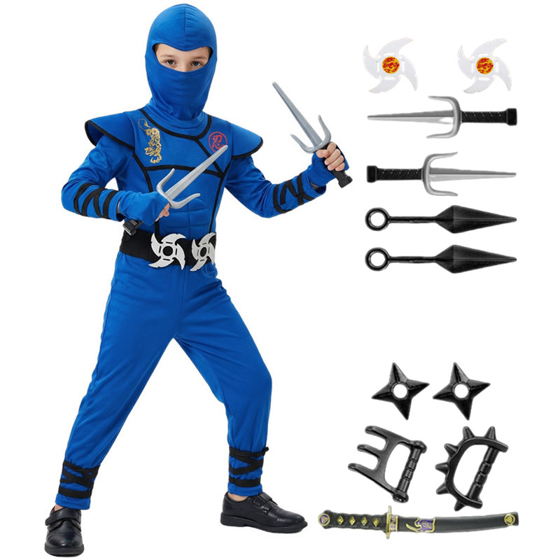 Party Games Girls - Fantasia de ninja preta e azul