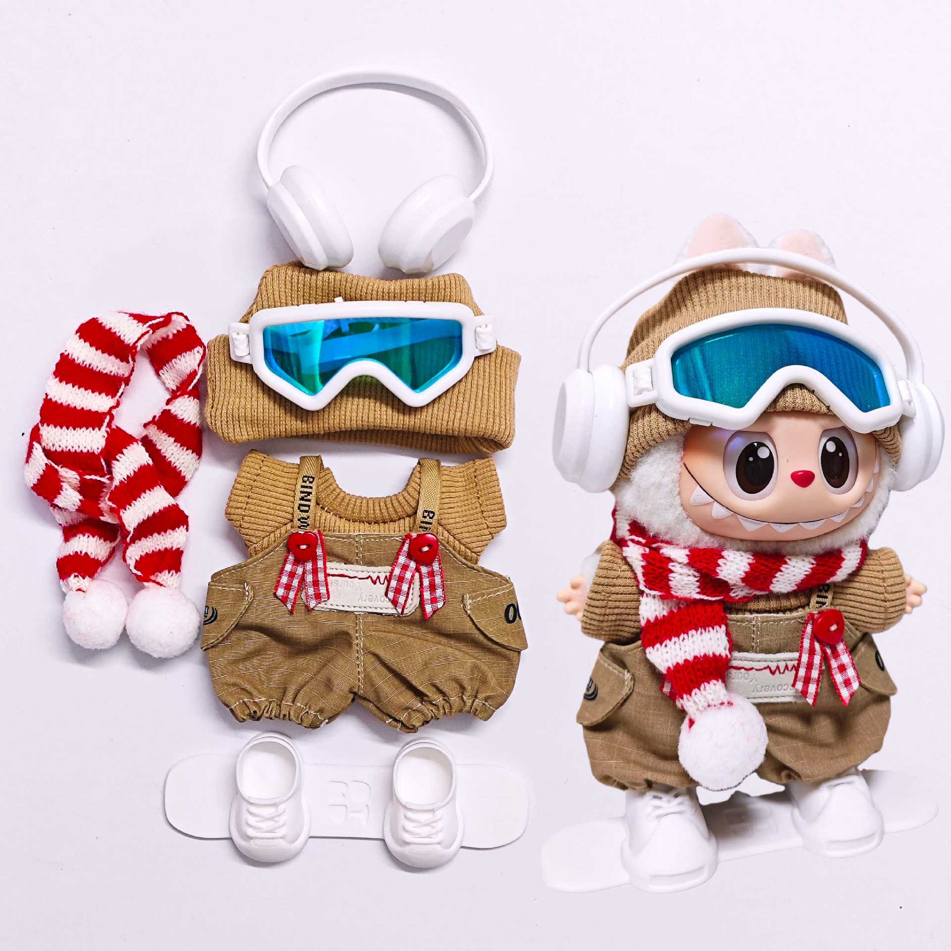 Party Games 15 In 1 - Roupas de boneca labubu de 15/17cm,