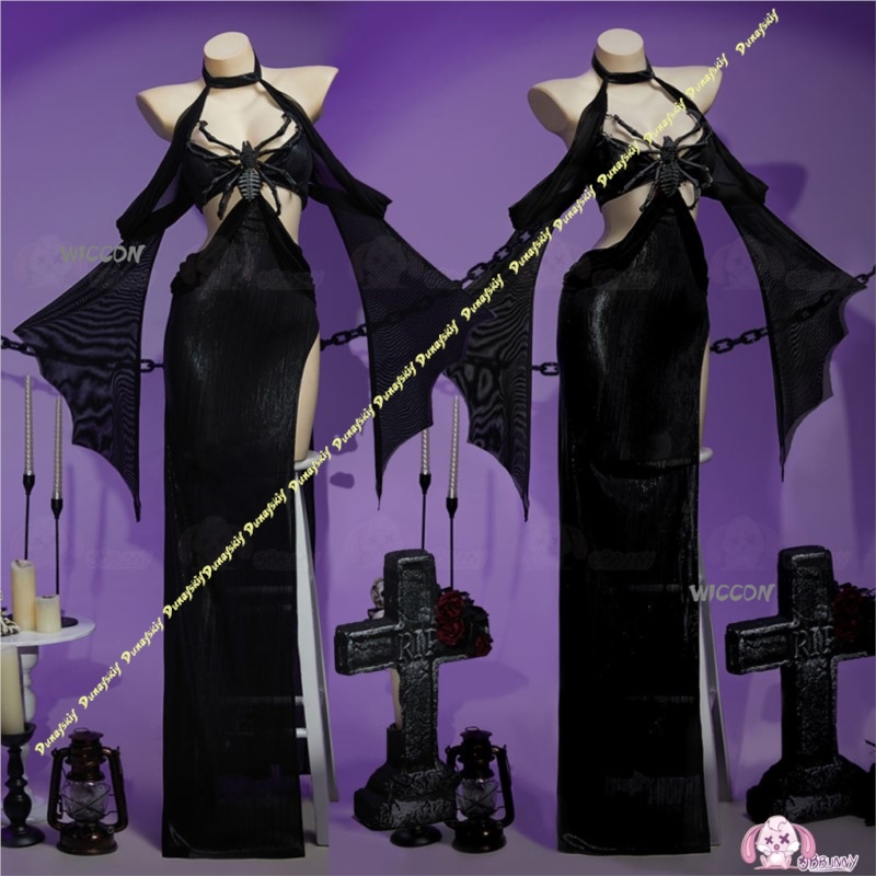 Trajes cosplay anime jogo meni - Party Games Girls avaliação e preço